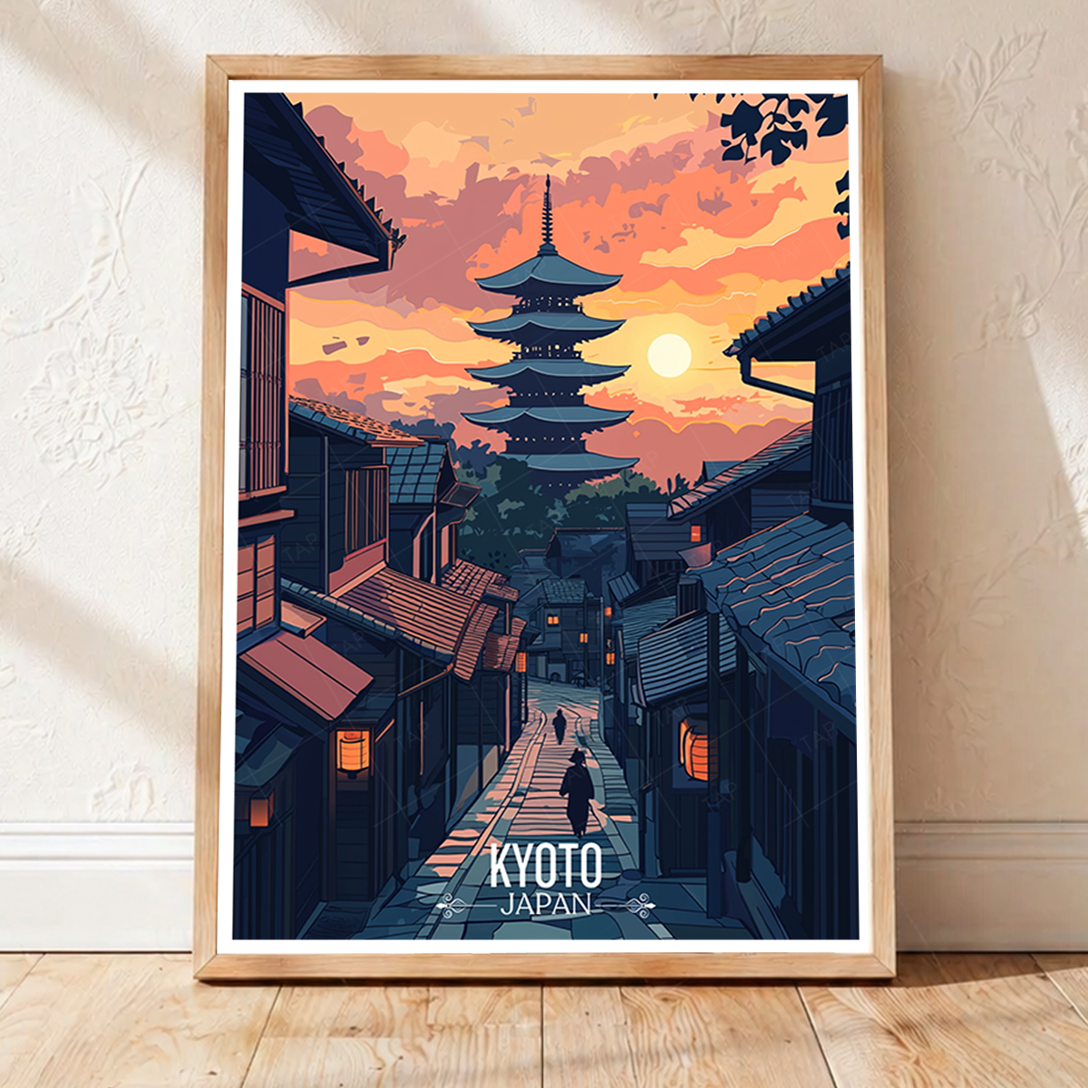 Kyoto - Japan - Travel Art Wall Deco Poster - Art Print - Travel Art Poster