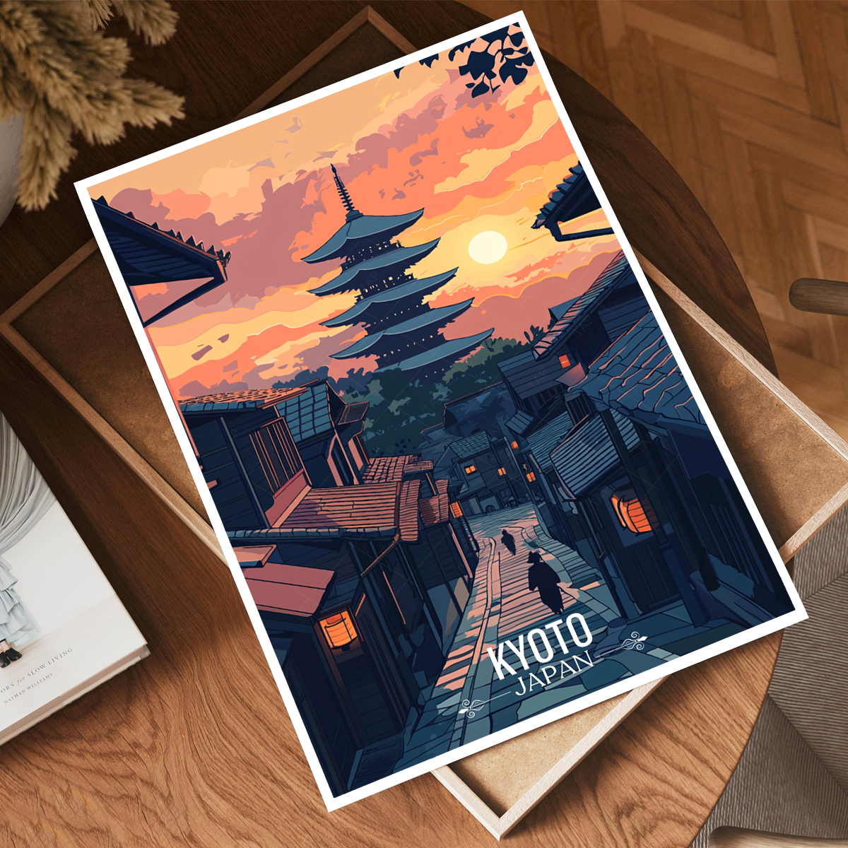 Kyoto - Japan - Travel Art Wall Deco Poster - Art Print - Travel Art Poster