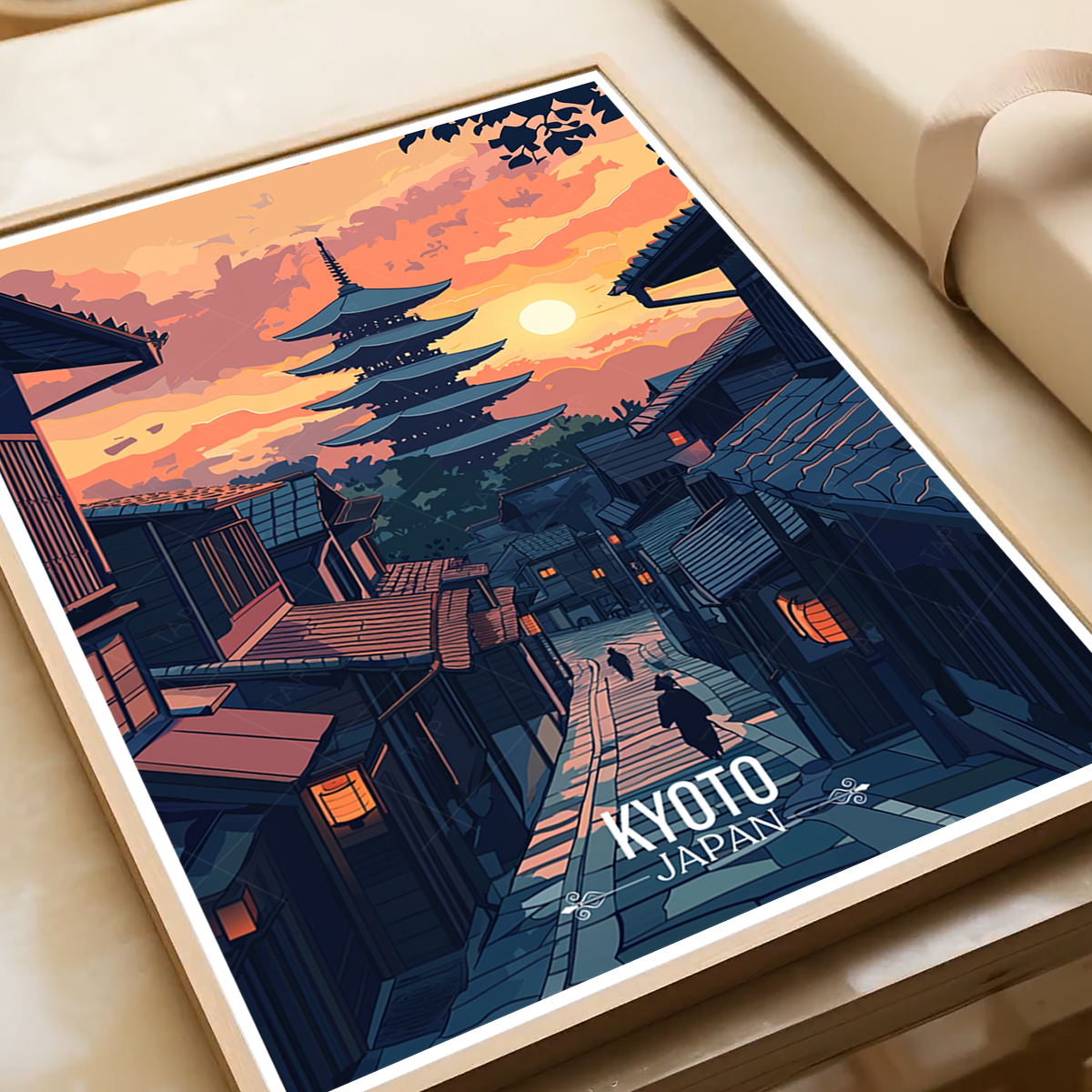 Kyoto - Japan - Travel Art Wall Deco Poster - Art Print - Travel Art Poster