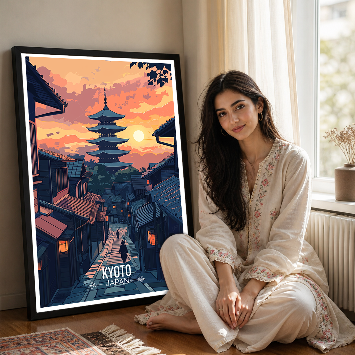 Kyoto - Japan - Travel Art Wall Deco Poster - Art Print - Travel Art Poster