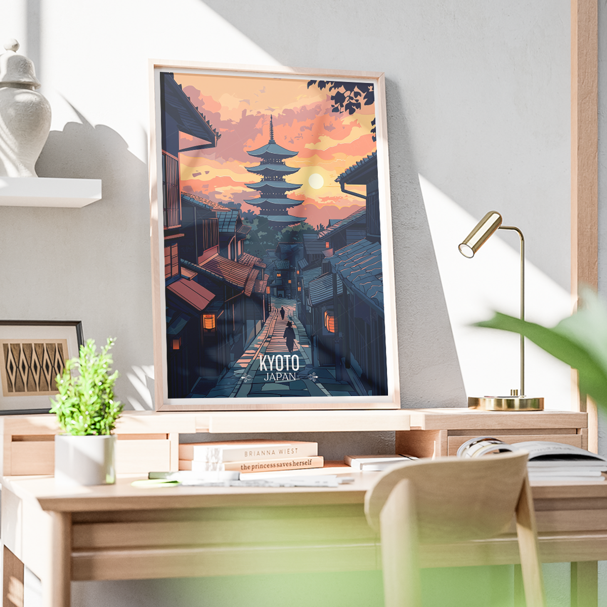 Kyoto - Japan - Travel Art Wall Deco Poster - Art Print - Travel Art Poster
