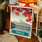 Mount Fuji - Japan - Travel Art Wall Deco Poster - Art Print - Travel Art Poster