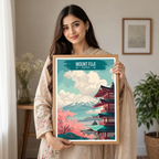 Fujisan - Japan - Travel Art Wall Deco Poster - Art Print - Travel Art Poster