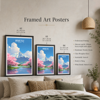 Fuji-no-Takane - Japan - Travel Art Wall Deco Poster - Art Print - Travel Art Poster