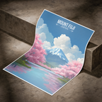 Fugaku - Japan - Travel Art Wall Deco Poster - Art Print - Travel Art Poster