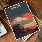 Fuji-no-Yama - Japan - Travel Art Wall Deco Poster - Art Print - Travel Art Poster