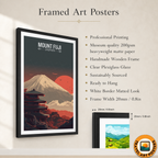 Fuji-no-Yama - Japan - Travel Art Wall Deco Poster - Art Print - Travel Art Poster