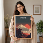 Fuji-no-Yama - Japan - Travel Art Wall Deco Poster - Art Print - Travel Art Poster