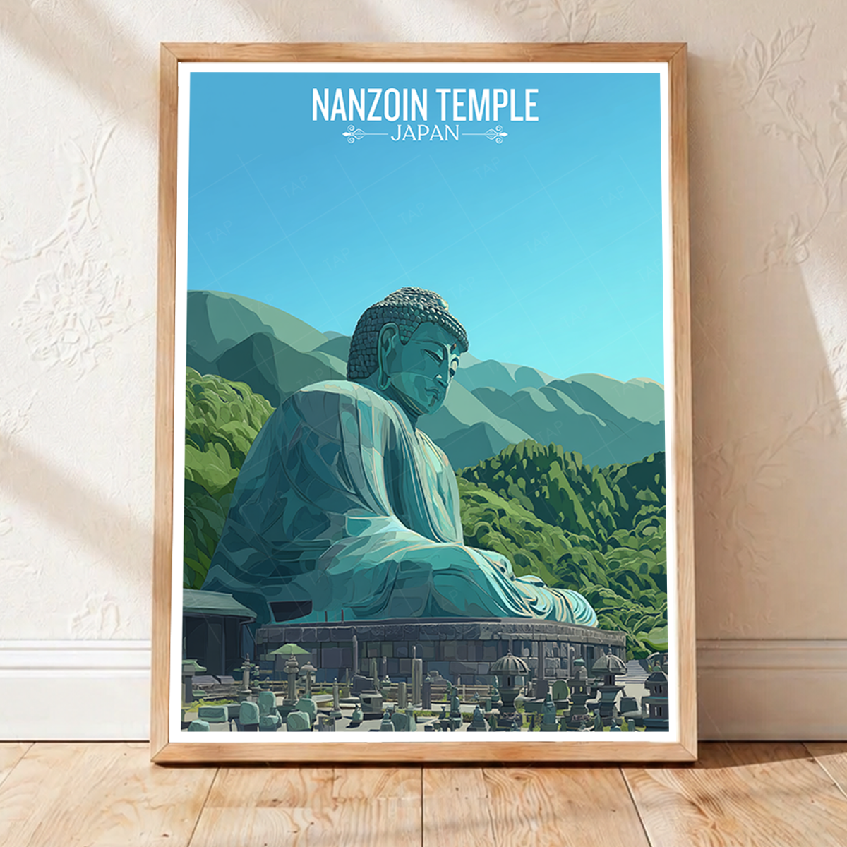 Nanzoin Temple - Japan - Travel Art Wall Deco Poster - Art Print - Travel Art Poster