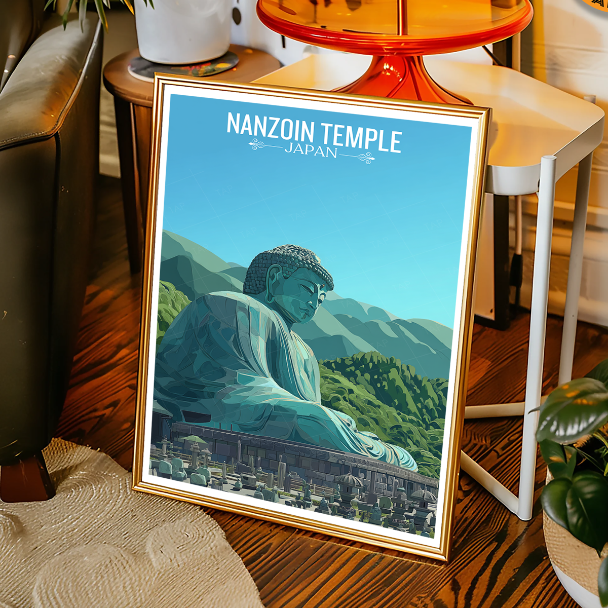 Nanzoin Temple - Japan - Travel Art Wall Deco Poster - Art Print - Travel Art Poster