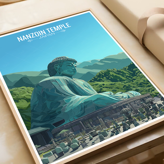 Nanzoin Temple - Japan - Travel Art Wall Deco Poster - Art Print - Travel Art Poster