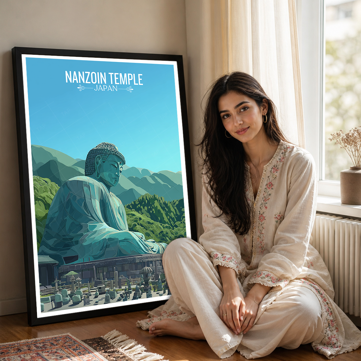 Nanzoin Temple - Japan - Travel Art Wall Deco Poster - Art Print - Travel Art Poster
