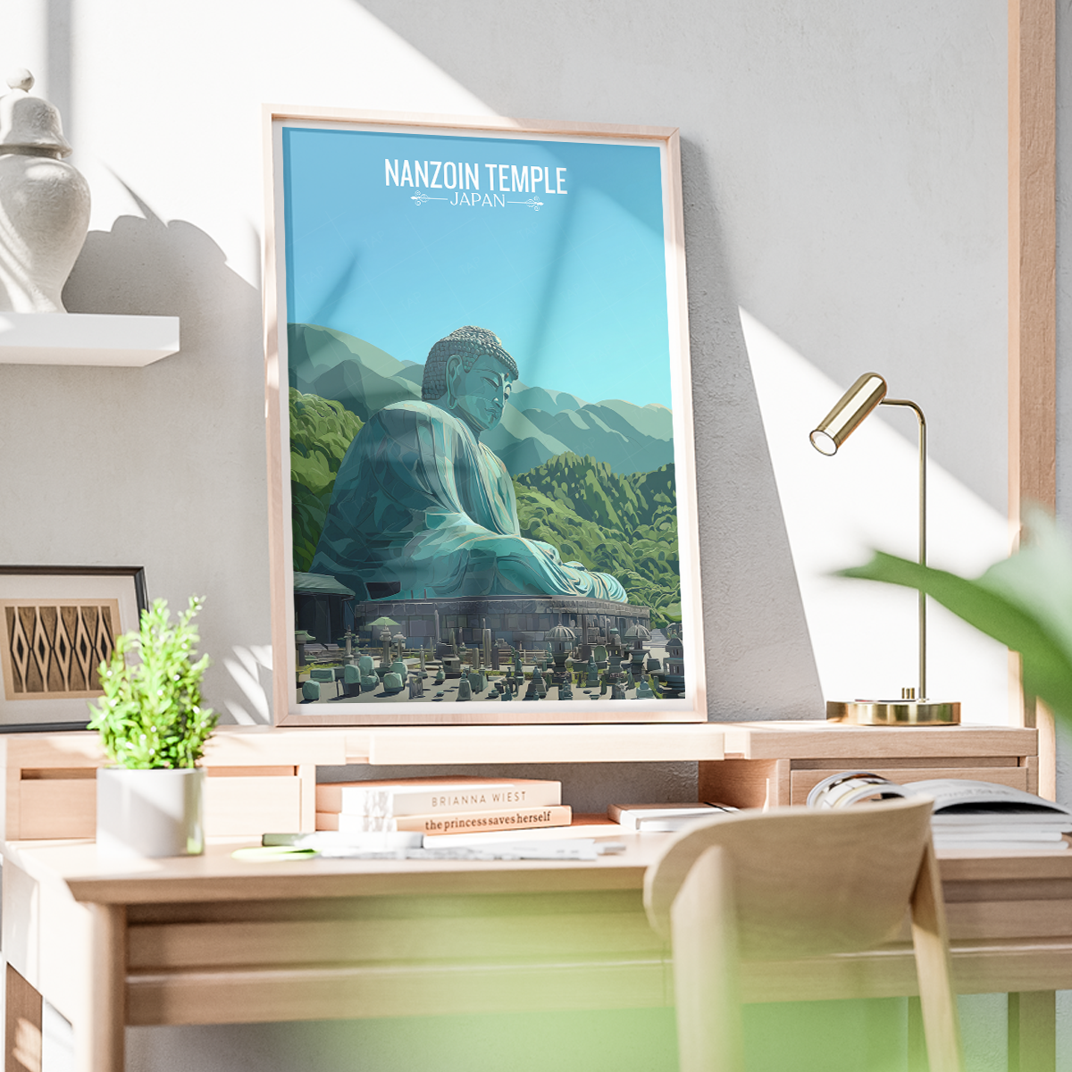 Nanzoin Temple - Japan - Travel Art Wall Deco Poster - Art Print - Travel Art Poster