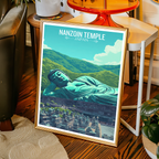 Nanzoin Buddha Temple - Japan - Travel Art Wall Deco Poster - Art Print - Travel Art Poster