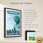 Nanzoin Temple Sasaguri - Japan - Travel Art Wall Deco Poster - Art Print - Travel Art Poster