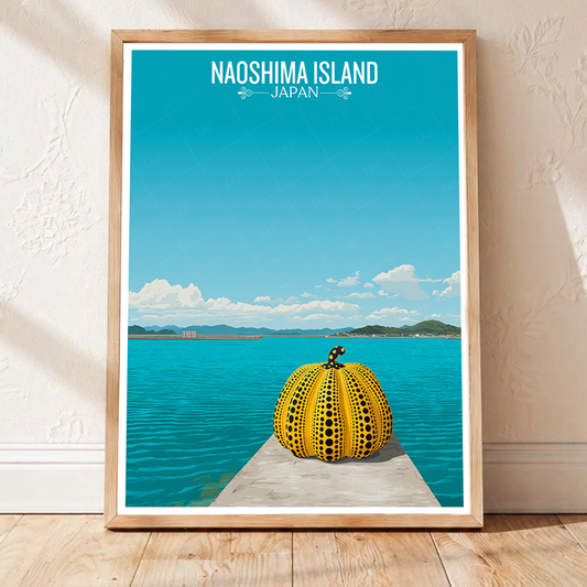 Naoshima Island - Japan - Travel Art Wall Deco Poster - Art Print - Travel Art Poster