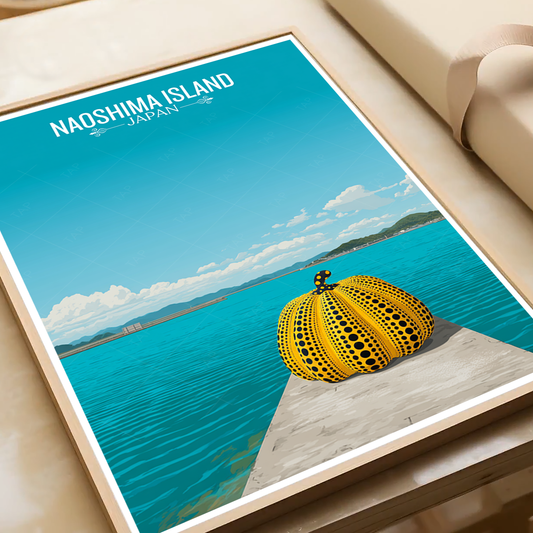 Naoshima Island - Japan - Travel Art Wall Deco Poster - Art Print - Travel Art Poster