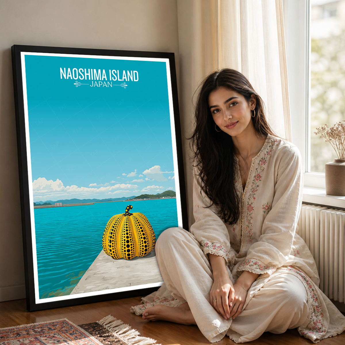 Naoshima Island - Japan - Travel Art Wall Deco Poster - Art Print - Travel Art Poster