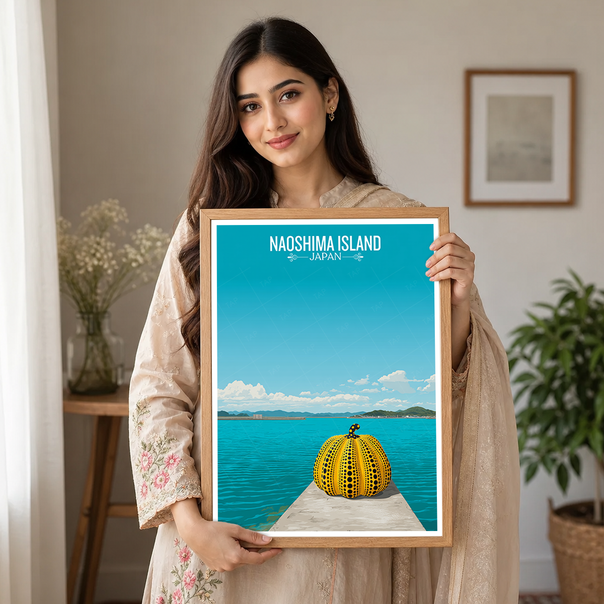 Naoshima Island - Japan - Travel Art Wall Deco Poster - Art Print - Travel Art Poster