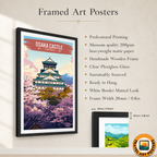 Osaka Castle - Japan - Travel Art Wall Deco Poster - Art Print - Travel Art Poster