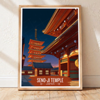 Seno-Ji Temple - Japan - Travel Art Wall Deco Poster - Art Print - Travel Art Poster