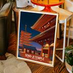 Seno-Ji Temple - Japan - Travel Art Wall Deco Poster - Art Print - Travel Art Poster