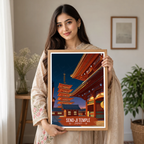 Seno-Ji Temple - Japan - Travel Art Wall Deco Poster - Art Print - Travel Art Poster