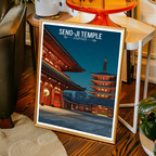 Seno-Ji Temple Tokyo - Japan - Travel Art Wall Deco Poster - Art Print - Travel Art Poster