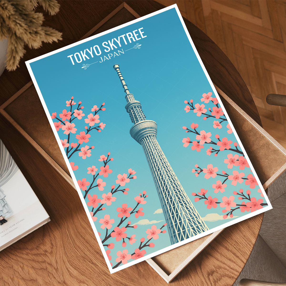 Tokyo Skytree - Japan - Travel Art Wall Deco Poster - Art Print - Travel Art Poster