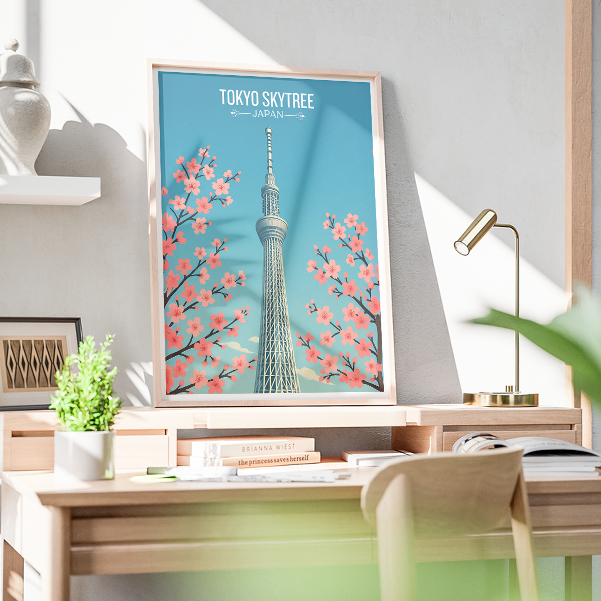 Tokyo Skytree - Japan - Travel Art Wall Deco Poster - Art Print - Travel Art Poster