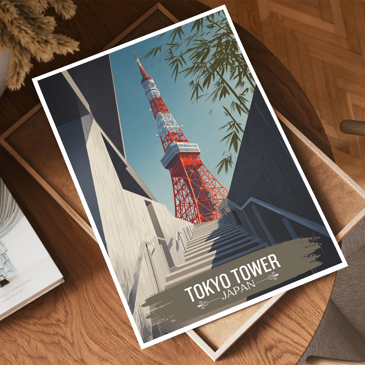 Tokyo Tower - Minato - Japan - Travel Art Wall Deco Poster - Art Print - Travel Art Poster