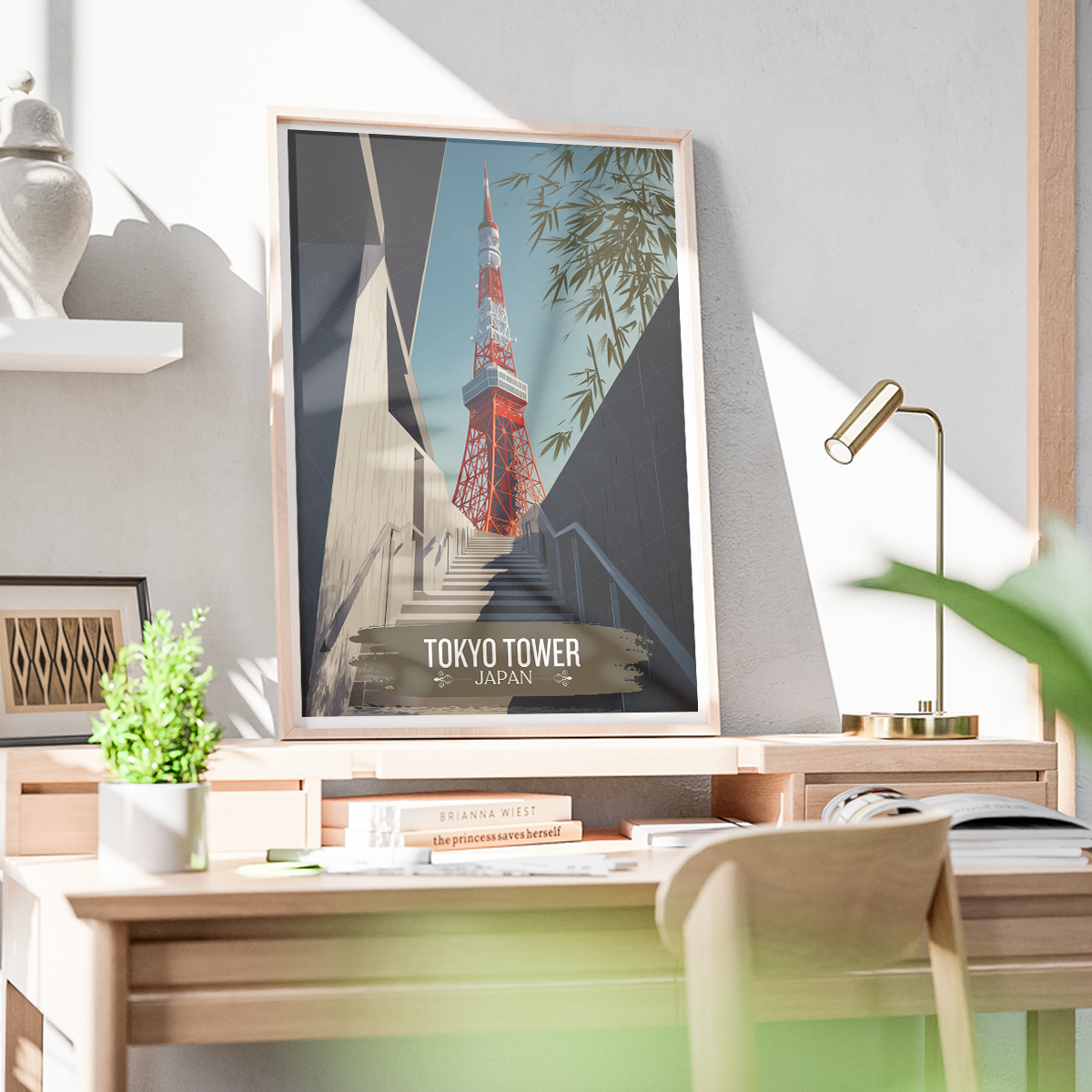 Tokyo Tower - Minato - Japan - Travel Art Wall Deco Poster - Art Print - Travel Art Poster