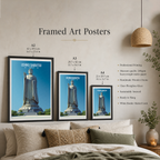 Ushiku Daibutsu - Japan - Travel Art Wall Deco Poster - Art Print - Travel Art Poster