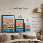 Aqaba Fort - Jordan - Travel Art Wall Deco Poster - Art Print - Travel Art Poster