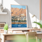 Aqaba Fort - Jordan - Travel Art Wall Deco Poster - Art Print - Travel Art Poster