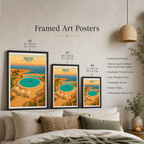 Dead Sea - Jordan - Travel Art Wall Deco Poster - Art Print - Travel Art Poster