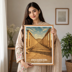 Jerash Ruins - Jordan - Travel Art Wall Deco Poster - Art Print - Travel Art Poster