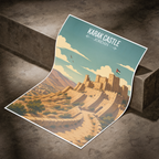 Karak Castle - Jordan - Travel Art Wall Deco Poster - Art Print - Travel Art Poster
