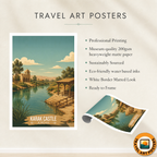 Karak Castle - Levant - Jordan - Travel Art Wall Deco Poster - Art Print - Travel Art Poster