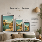 Karak Castle - Levant - Jordan - Travel Art Wall Deco Poster - Art Print - Travel Art Poster