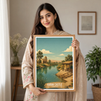 Karak Castle - Levant - Jordan - Travel Art Wall Deco Poster - Art Print - Travel Art Poster