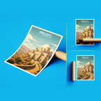 Karak Castle - Jordan - Travel Art Wall Deco Poster - Art Print - Travel Art Poster