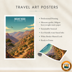 Mount Nebo - Church of Moses - Jordan - Travel Art Wall Deco Poster - Art Print - Travel Art Poster