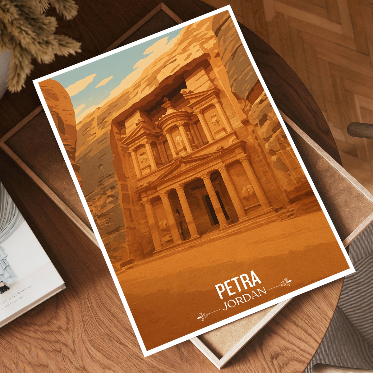 Petra - Jordan - Travel Art Wall Deco Poster - Art Print - Travel Art Poster