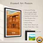Petra - Jordan - Travel Art Wall Deco Poster - Art Print - Travel Art Poster