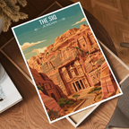 The Siq - Jordan - Travel Art Wall Deco Poster - Art Print - Travel Art Poster