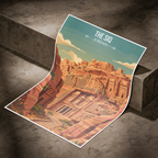 The Siq - Jordan - Travel Art Wall Deco Poster - Art Print - Travel Art Poster