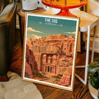 The Siq - Jordan - Travel Art Wall Deco Poster - Art Print - Travel Art Poster