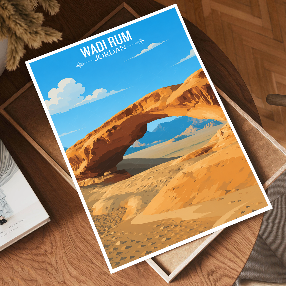 Wadi Rum - Jordan - Travel Art Wall Deco Poster - Art Print - Travel Art Poster