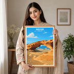 Wadi Rum - Jordan - Travel Art Wall Deco Poster - Art Print - Travel Art Poster
